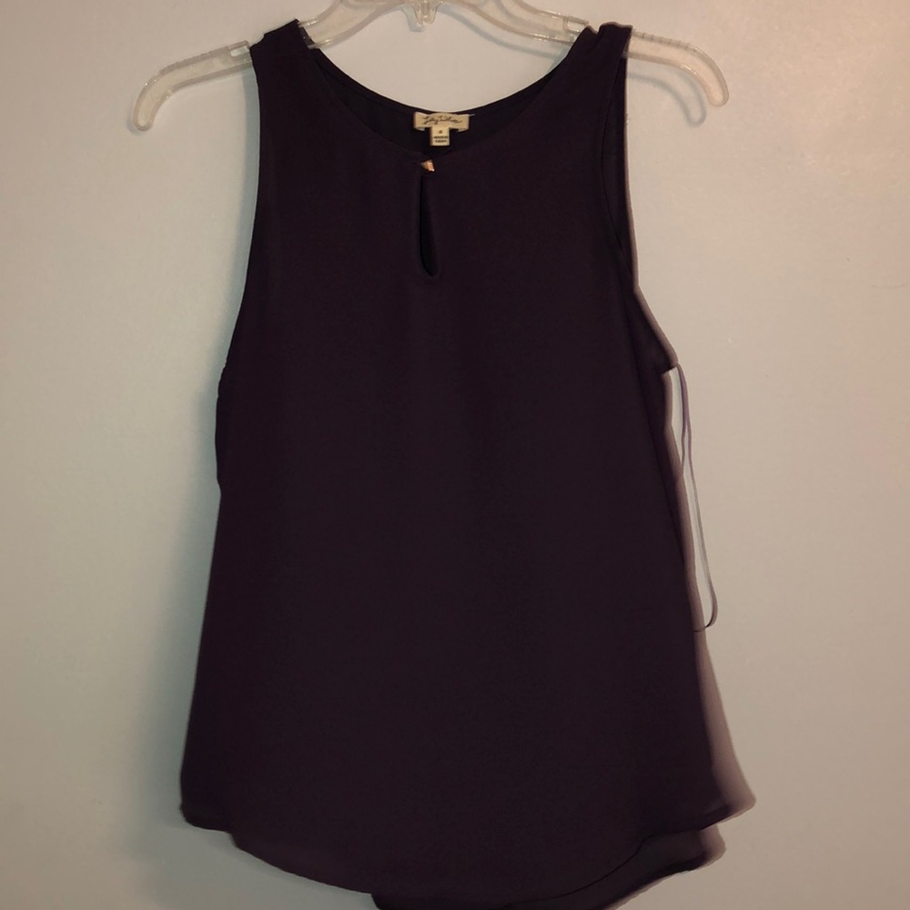 Purple Sleeveless Blouse